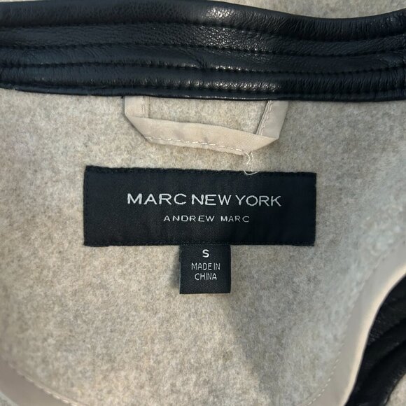 Marc New York Full Zip Poncho Jacket With Black Trim - Picture 3 of 8